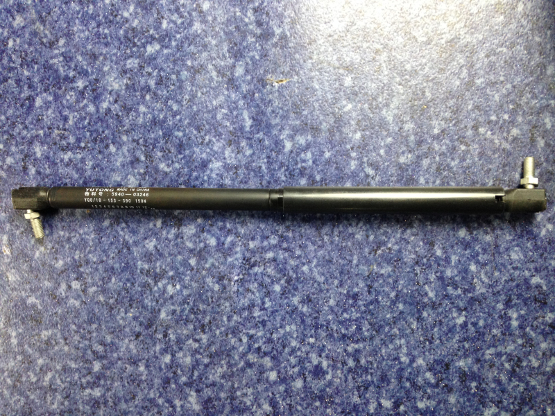 Compressed gas support, 390-153-150N, ball hinge, marked