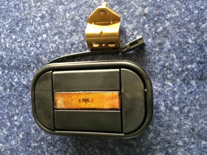 191 Two-point large box lock with light (flip door, black)-1