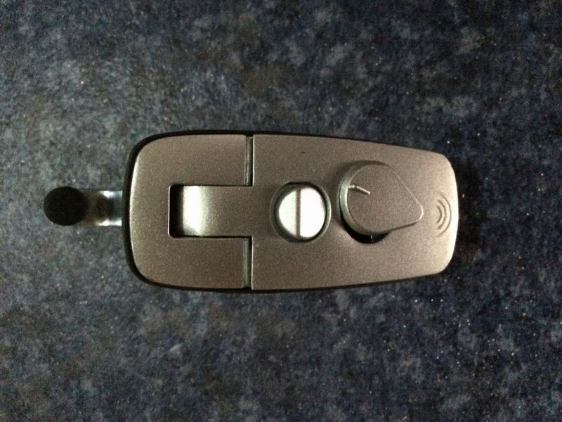 Square simple lock (silver white, lock core separated, seagull)