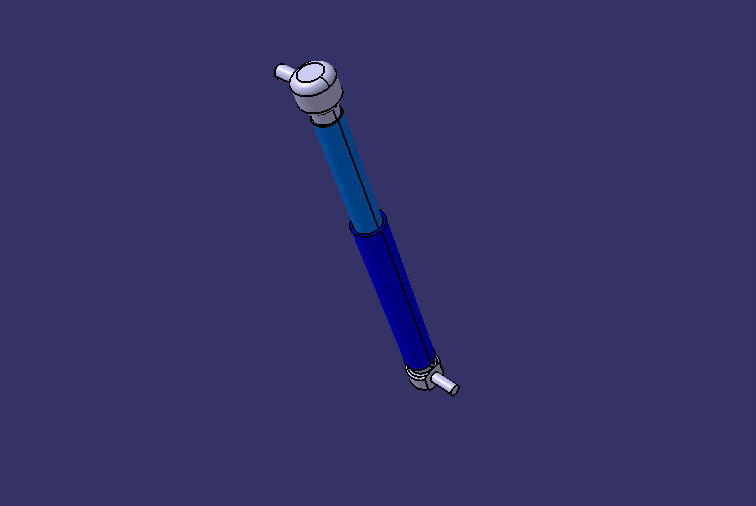Compressed gas support, 350-135-450N, ball hinge, marked