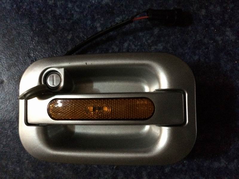 193 Four-point lock with light (silver gray)