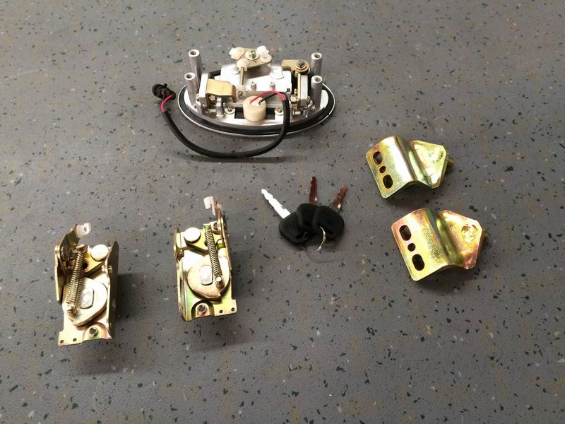 Side bin door with light lock 184-1 (silver white)-1