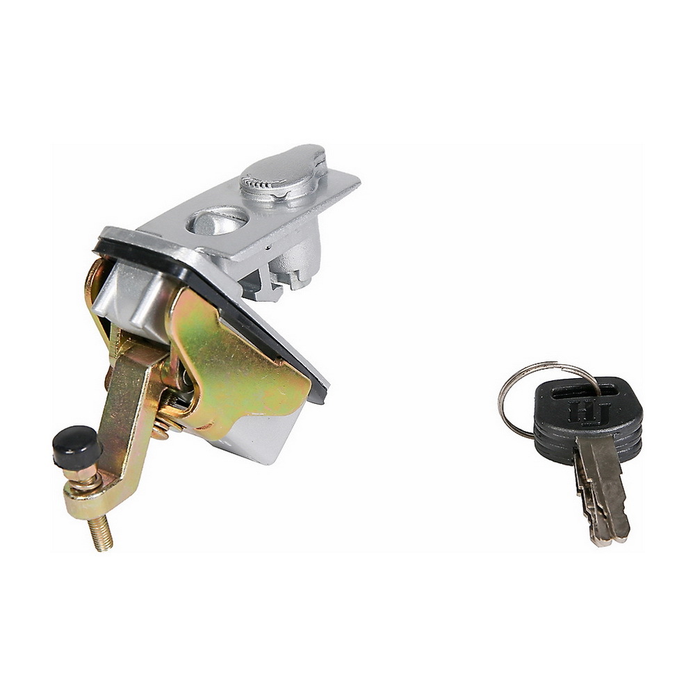 Simple lock of hatch door; silver