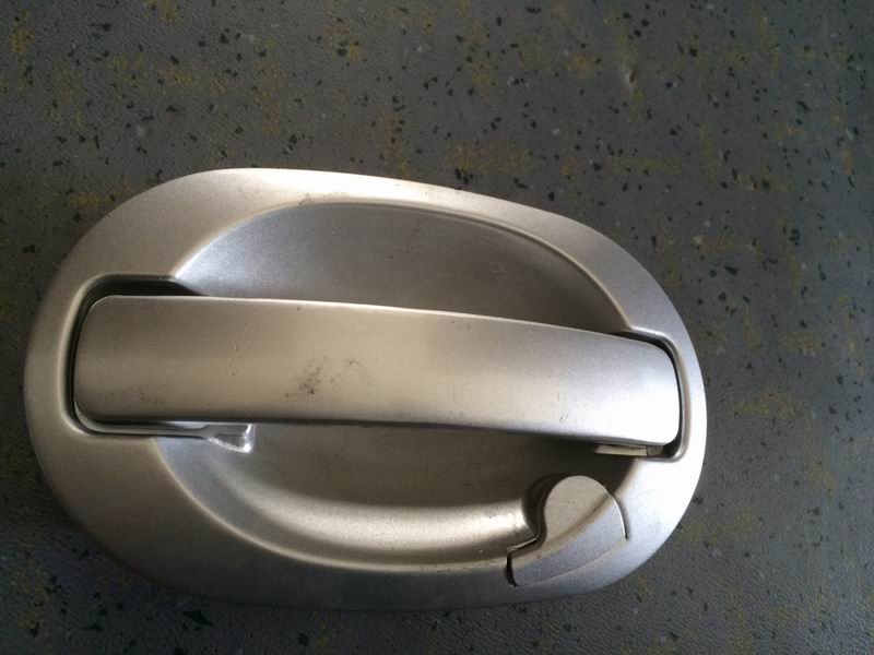 Hammer door lock; silver-gray large box lock without lamp lever-1