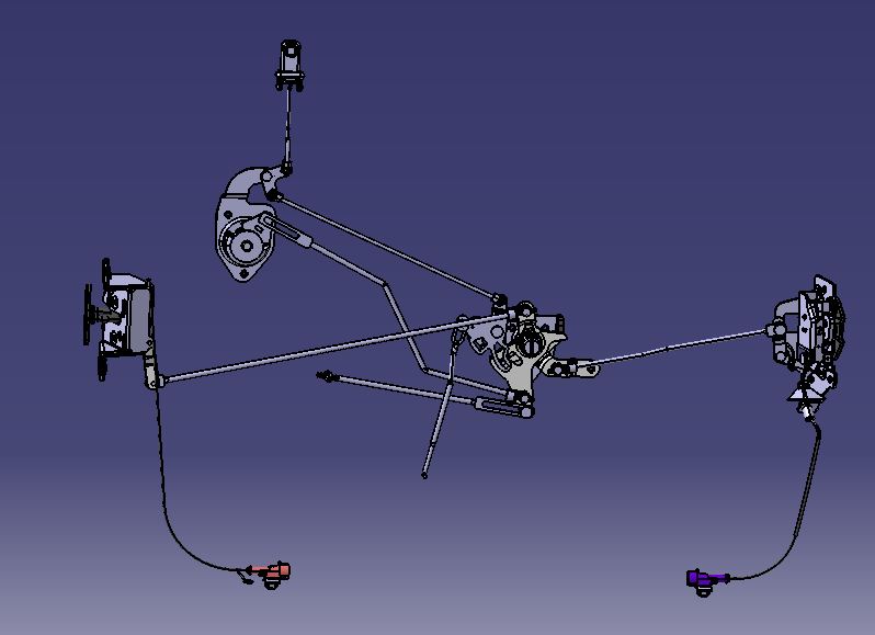 Passenger door lock assembly