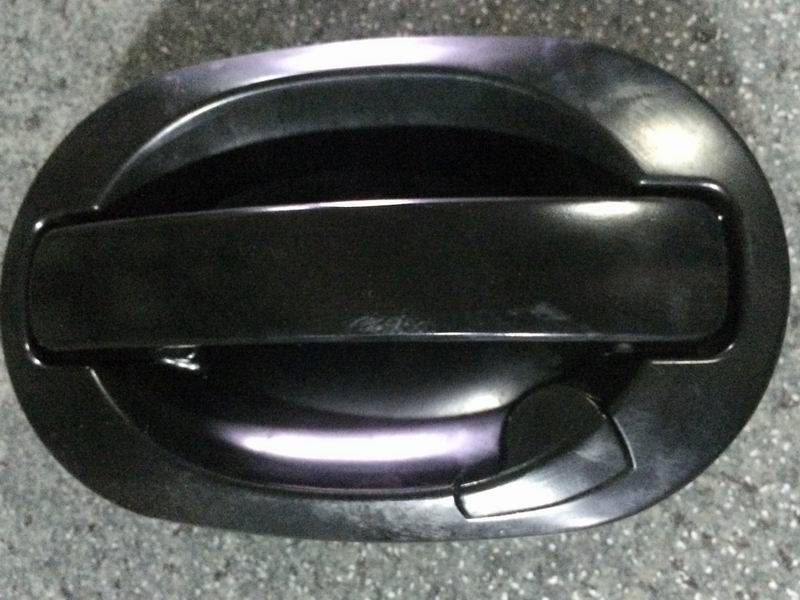 Hammer door lock; black large box lock without light lever-1