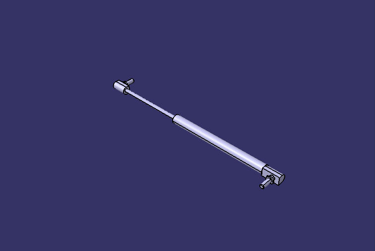 Compressed gas support, 390-153-250N, ball hinge, marked