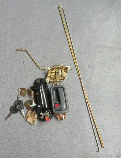 107C driver door lock; left