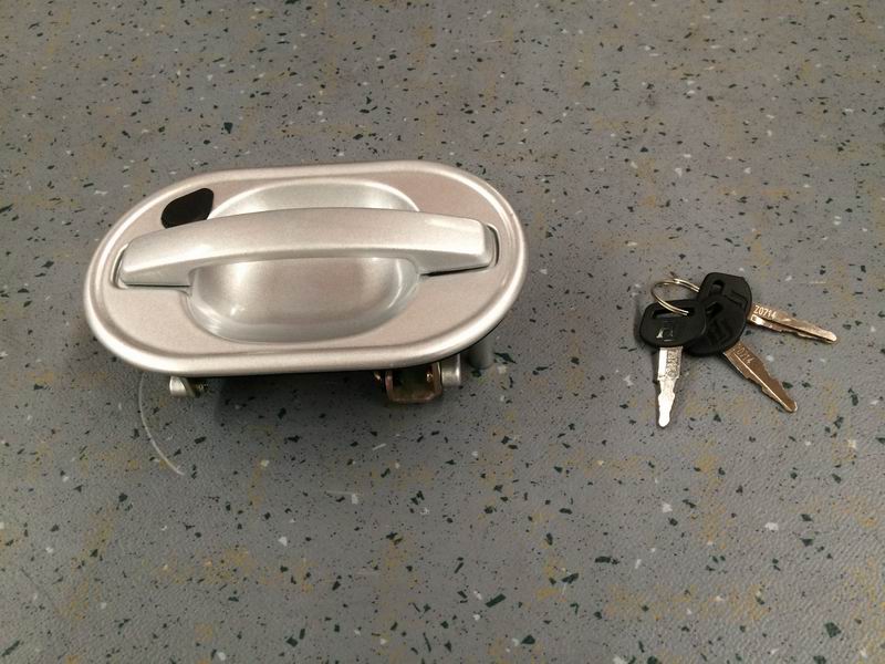 Metal four-point lock (no light) handle; K02 luggage compartment