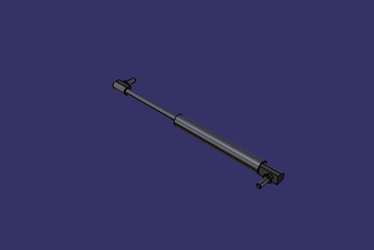 Compressed gas support, 350-135-350N, ball hinge, marked