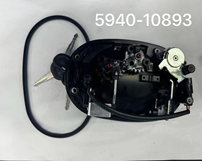 Hammer door lock; black lamp with cylinderless lever large box lock-4
