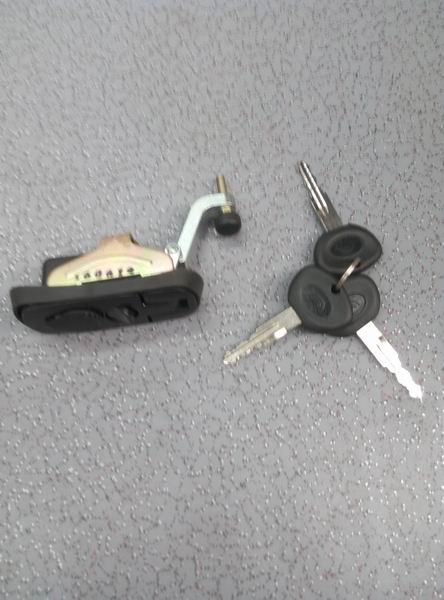 Simple lock; thick black rubber-1