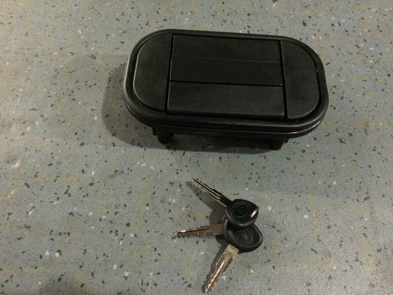 Молотковый дверной замок; Черный большой ящик с замком без подсветки-2