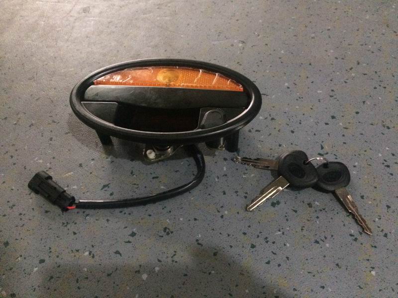 Hammer door lock; black