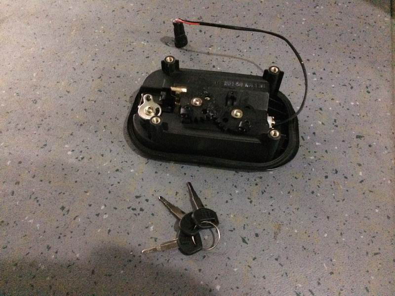 Half door lock; with light-1