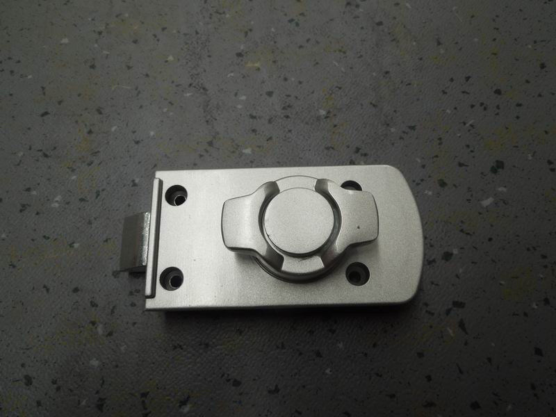 Cast aluminum lock silver grey for aluminum profile surround