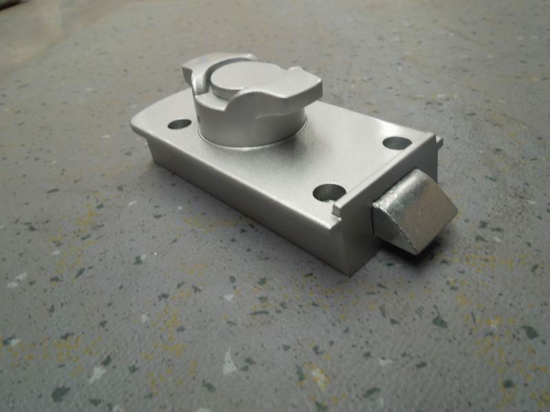 Замок из литого алюминия серебристо-серого цвета для рамы алюминиевого профиля-2