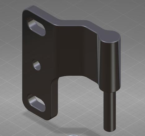 Боковая петля люка поворотного вала (П-образная, правая передняя)