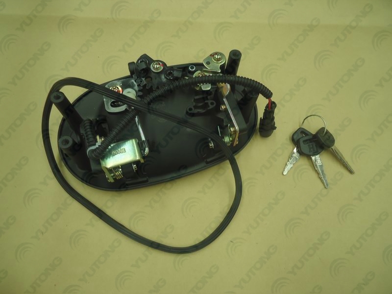 Hammer door lock body; black with light-1