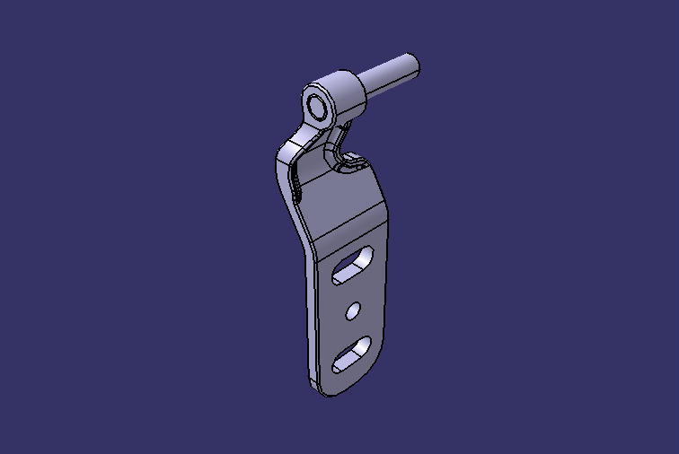 Rotary shaft side hatch hinge, M040, 150°, left rear