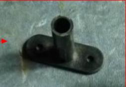 Locking pin sleeve T-shaped 1; black injection molding