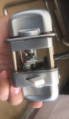 Steel-enclosed new structure enclosed door lock (wire length 245, installation thickness