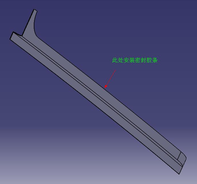 Single side Z-shaped vertical stop on the left side door (6107H)