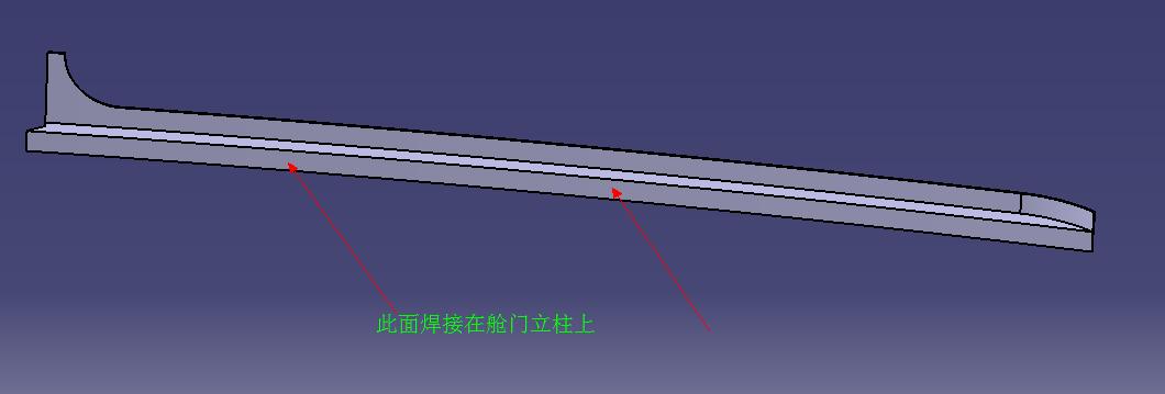 Side hatch door right single side Z-shaped vertical stop (6107H)-1