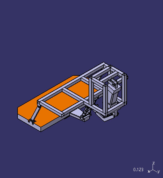 Moving step, pneumatic, connecting rod, 686*300
