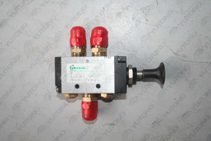 Door control valve, two-position five-way push and pull valve