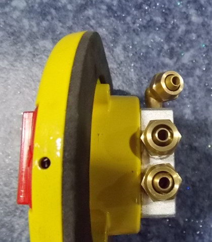 Front passenger door external rotary switch (yellow) (connector facing down)-2