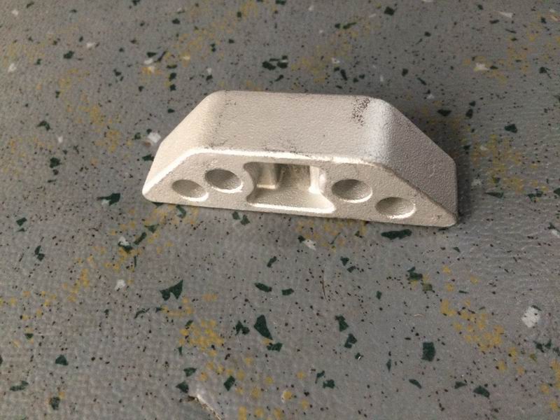 External door locking block, door leaf, aluminum door without edge