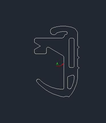 Front passenger door sealing strip (narrow external)