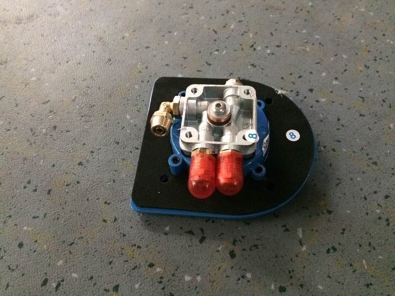 Passenger doorway pressure regulating valve, outside the vehicle rotary switch connector facing right