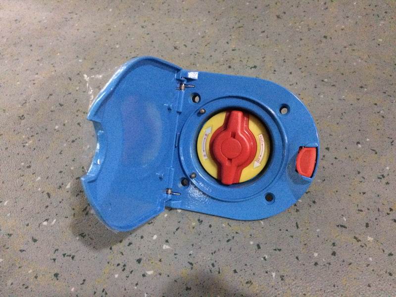 Дверной регулирующий клапан, поворотный переключатель (снаружи/разъем вниз)