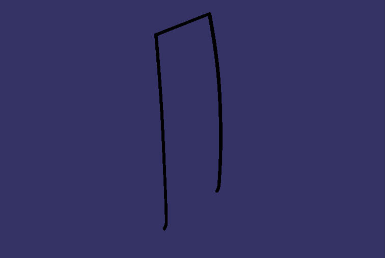 Rubber strip, 6117H (door leaf rubber strip), ternary and C