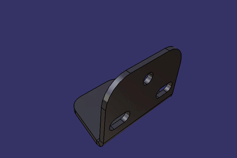 Balance rod fixing seat (97°, L-shaped)