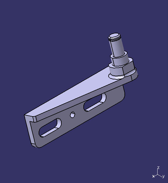 Passenger door roller bracket assembly (cast steel parts)