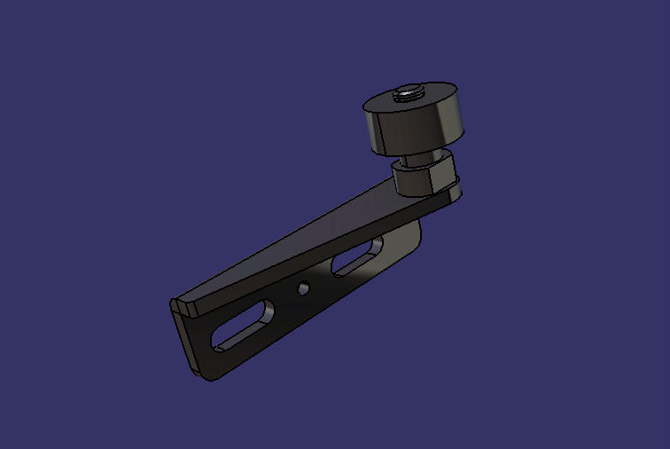 Роликовый кронштейн на пассажирской двери в сборе (дверь открывается назад)