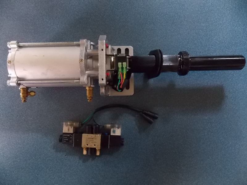 Door pump, external swing door, pneumatic, left rudder