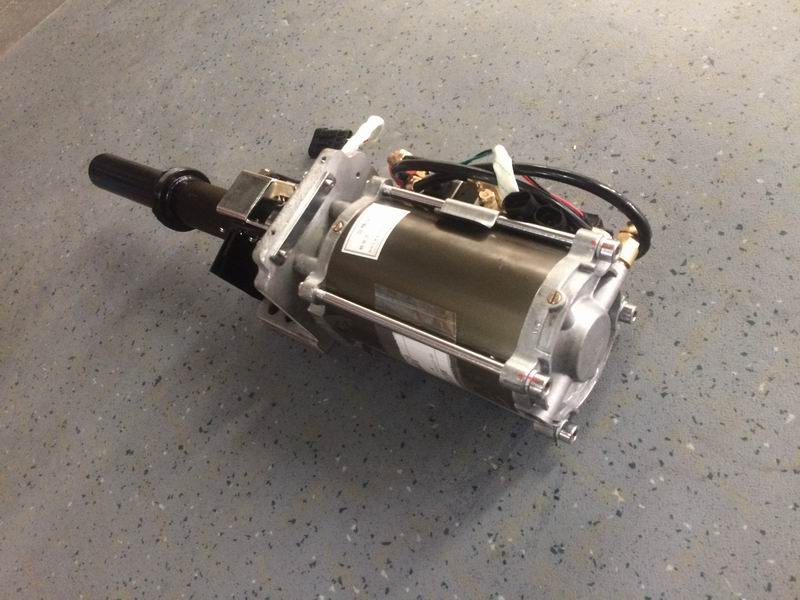 Pneumatic external swing door pump, left rudder, 24V, mechanical anti-clip-3