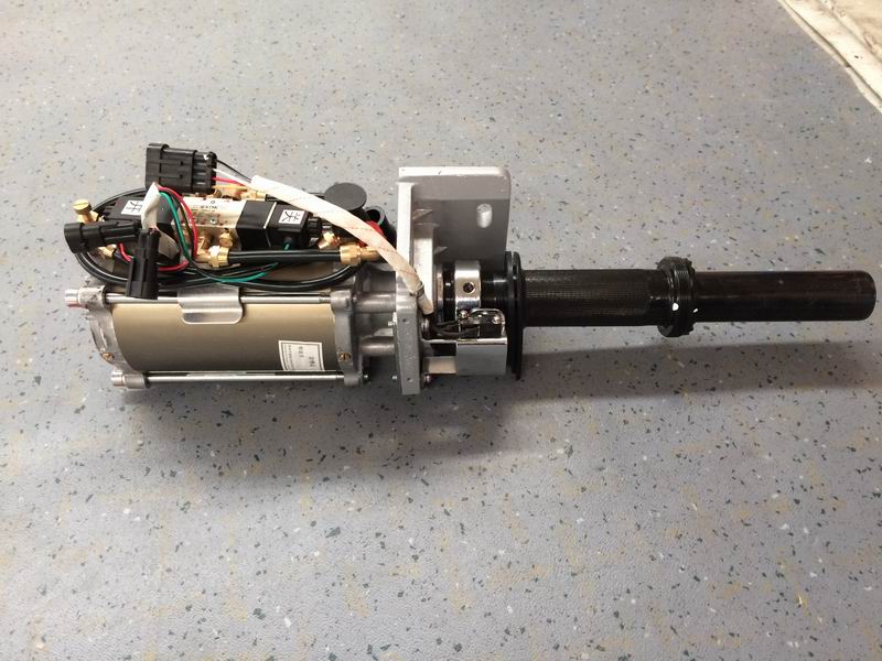 Pneumatic external swing door pump, right rudder, 24V, mechanical anti-clip-2