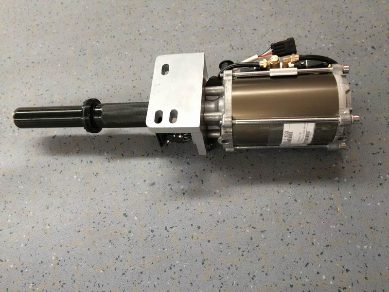 Pneumatic external swing door pump, right rudder, 24V, mechanical anti-clip