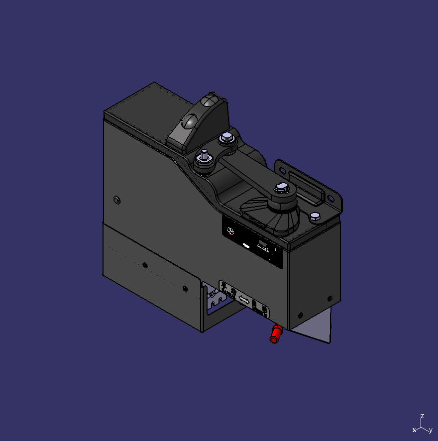 Door pump, swing door, electric, left rudder