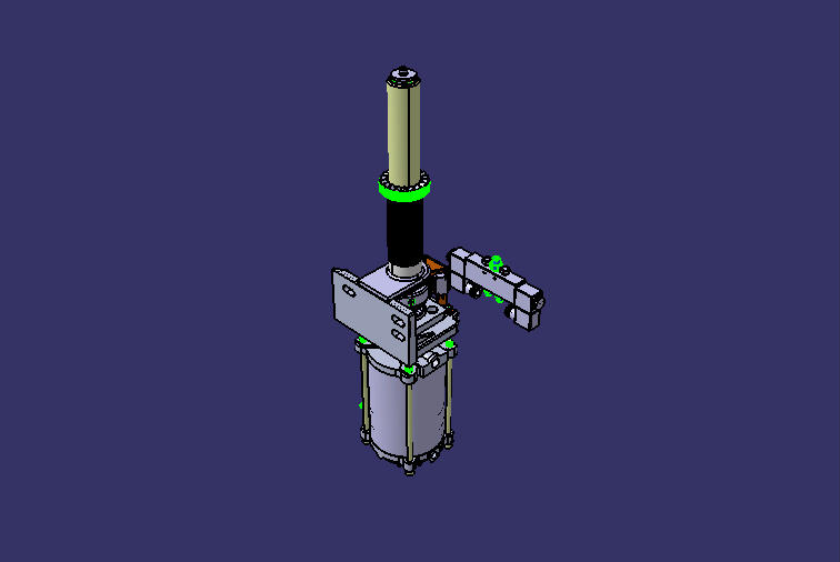 Door pump, external swing, pneumatic, left rudder