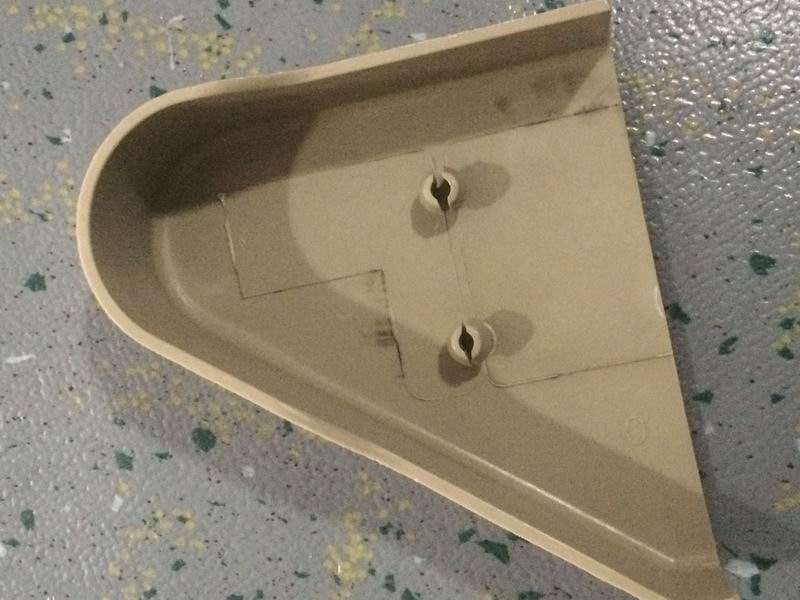 Rotary arm decorative cover, gray, 100/height 30, triangular column