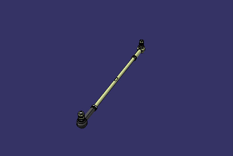 Вертикальный стержень внешней подменной двери, нижняя часть, левый руль, 480