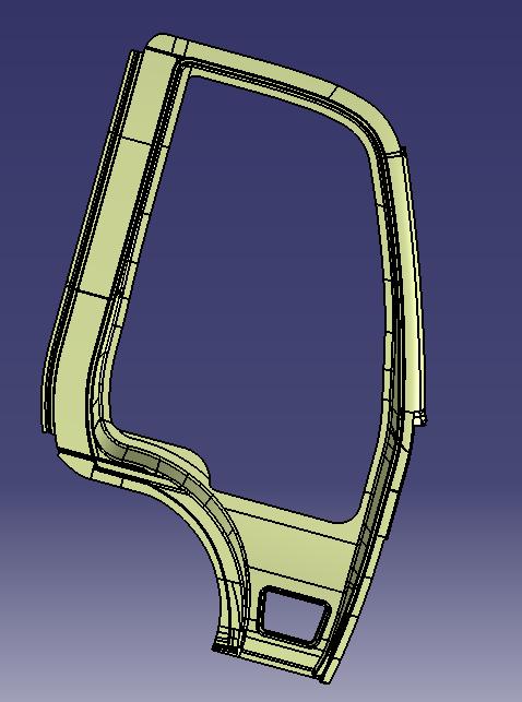 Driver's door, outside, 6609, left rudder, no gap