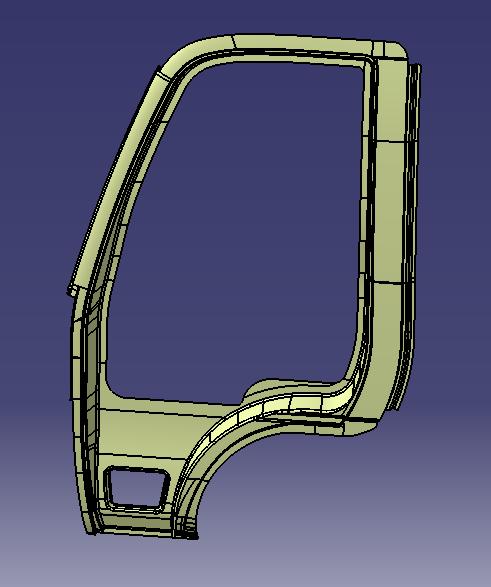 Driver's door, outside, 6609, left rudder, no gap-1