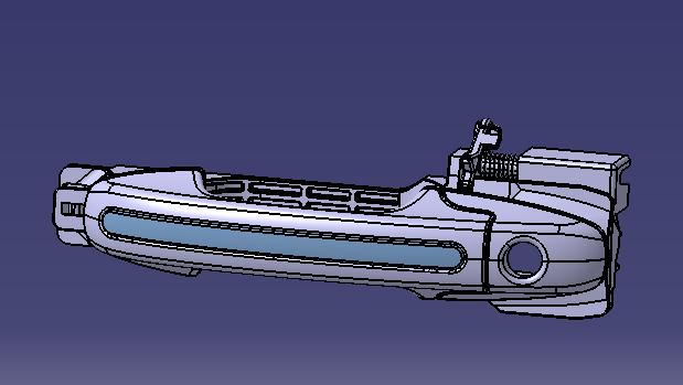 Driver's handle outside the door-1